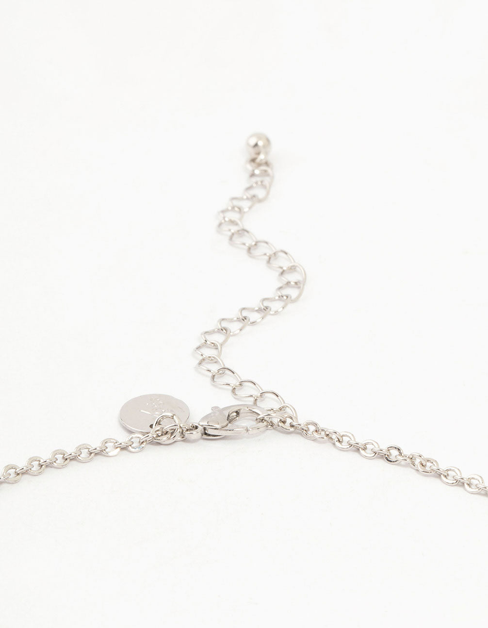 Silver Cubic Zirconia Vine Y-Necklace