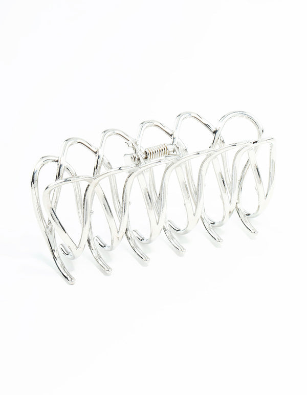 Silver Couture Claw Clip