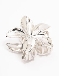 Silver Frangipani Claw Clip - link has visual effect only