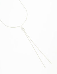 Silver Dainty Y-Necklace - link has visual effect only
