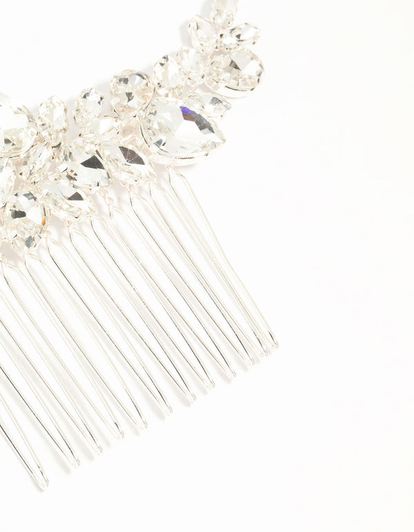 Marquise Crystal W Shape Hair Comb