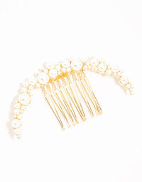 Pearl Cluster U Shape Hair Comb - link has visual effect only