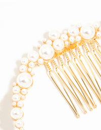 Pearl Cluster U Shape Hair Comb - link has visual effect only