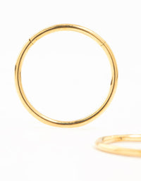 Gold Plated Surgical Steel Medium Sleeper Earrings 12 mm - link has visual effect only