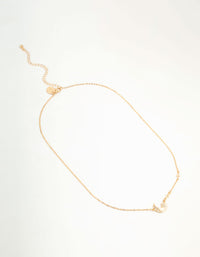 Gold Plated Diamante Celestial Moon Pendant Necklace - link has visual effect only