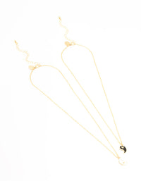 Ying & Yang Heart Necklaces 2-Pack - link has visual effect only