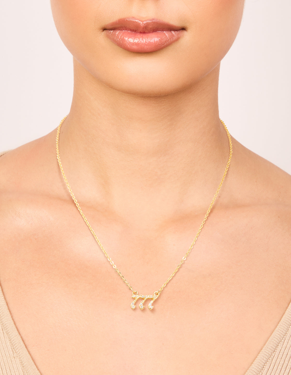 Gold Plated Cubic Zirconia 777 Angel Number Necklace