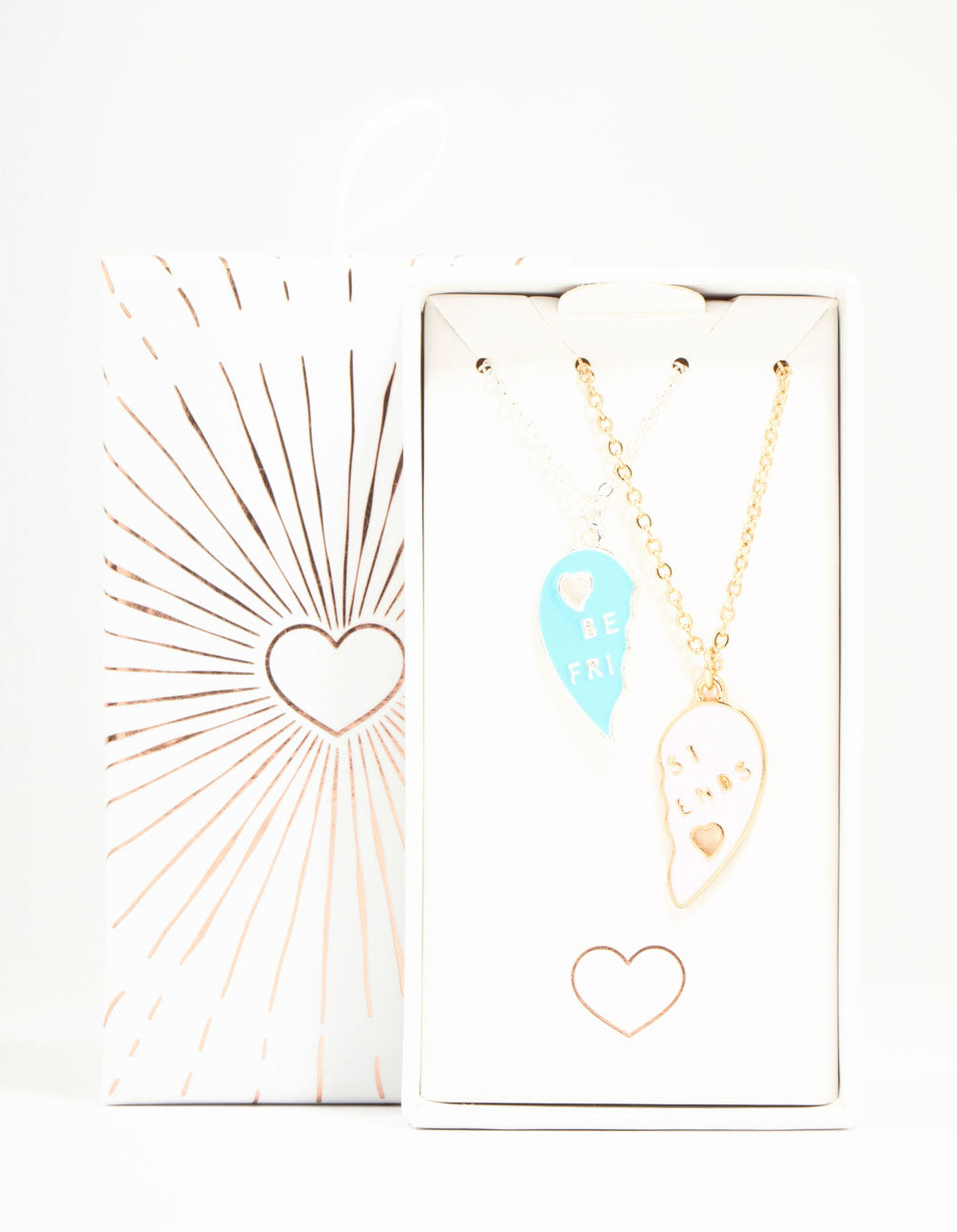 Pink & Blue Best Friends Necklaces 2-Pack