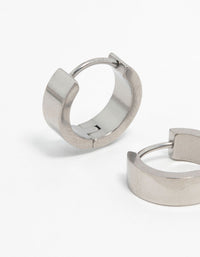 Titanium Classic Flat Hoop Earrings - link has visual effect only
