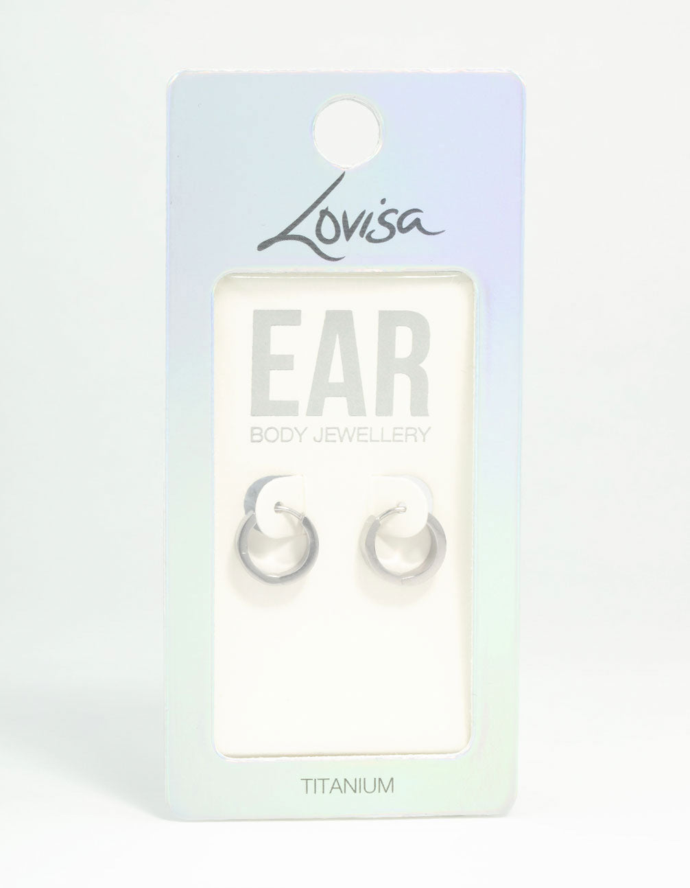 Titanium Classic Flat Hoop Earrings