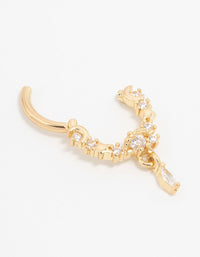 Gold Plated Surgical Steel Celestial Drop Clicker Ring - link has visual effect only