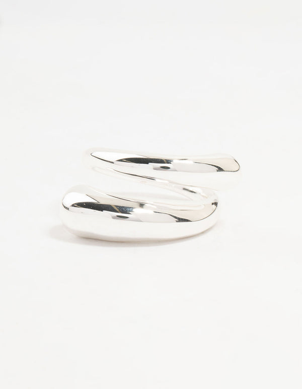 Silver Plated Slim Wrapped Ring