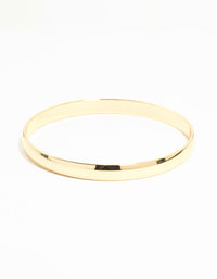 Gold Flat  Bangle - link has visual effect only