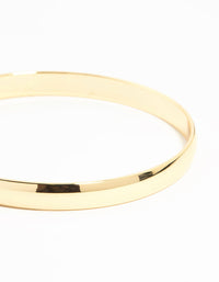 Gold Flat  Bangle - link has visual effect only