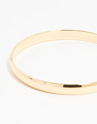 Gold Flat  Bangle - link has visual effect only