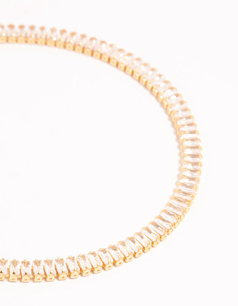 Gold Cubic Zirconia Tennis Bracelet