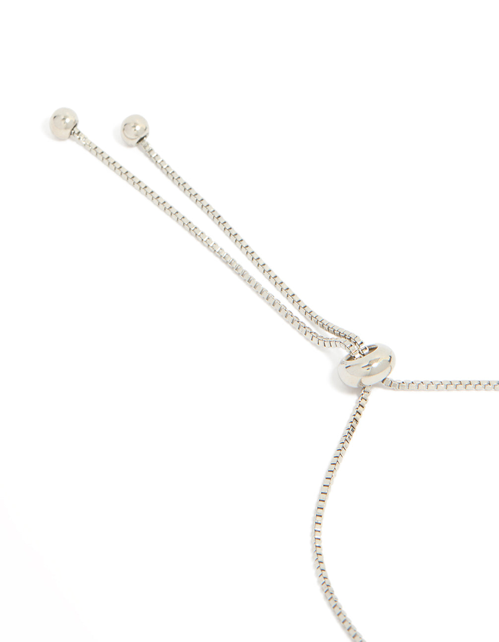 Silver Plated Cubic Zirconia Floral Toggle Bracelet