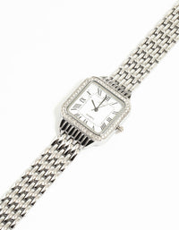 Silver Crystal Roman Numeral Watch - link has visual effect only