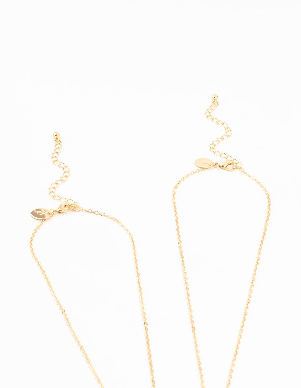 Kids Gold Moon Cat BFF Necklaces 2-Pack