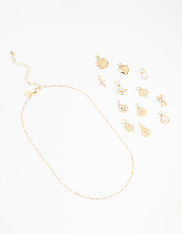 Gold Plated Charm Necklace Advent Calendar