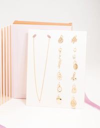 Gold Plated Charm Necklace Advent Calendar - link has visual effect only