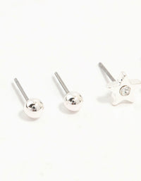 Silver Diamante Celestial 3-Pack Earrings - link has visual effect only