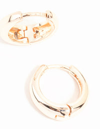 Rose Gold Small Huggie Earrings - link has visual effect only
