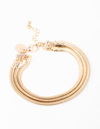 Gold Layered Snake Chain Bracelet - link has visual effect only