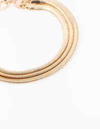 Gold Layered Snake Chain Bracelet - link has visual effect only