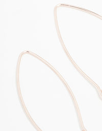 Rose Gold Fine Flower Drop Earrings - link has visual effect only