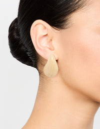 Pearlised Bubble Hoop Earrings - link has visual effect only