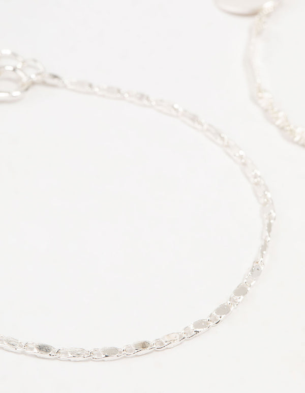 Silver Twist Tab Bracelets 2-Pack