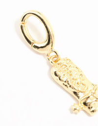 Gold Plated Cowboy Boot Charm - link has visual effect only