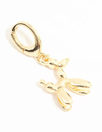 Gold Plated Balloon Dog Charm - link has visual effect only