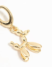 Gold Plated Balloon Dog Charm - link has visual effect only