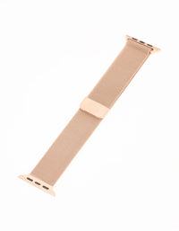 Rose Gold Mesh Strap 42/44/45 mm - link has visual effect only