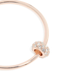 Rose Gold Circle Toggle Bangle - link has visual effect only