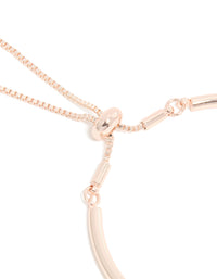 Rose Gold Circle Toggle Bangle - link has visual effect only