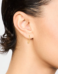 Gold Plated Surgical Steel Sleeper Earrings - link has visual effect only