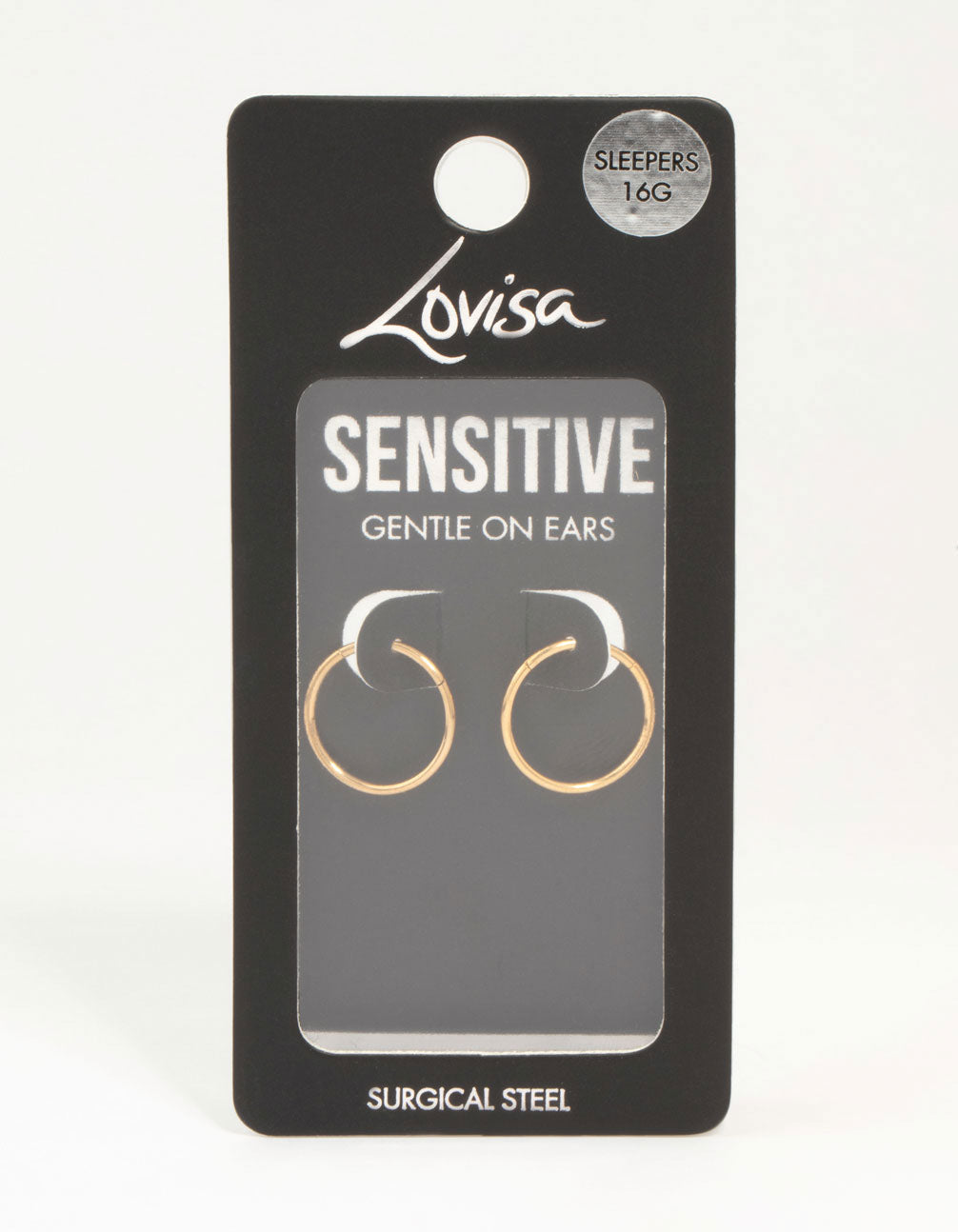 Gold Plated Surgical Steel Sleeper Earrings