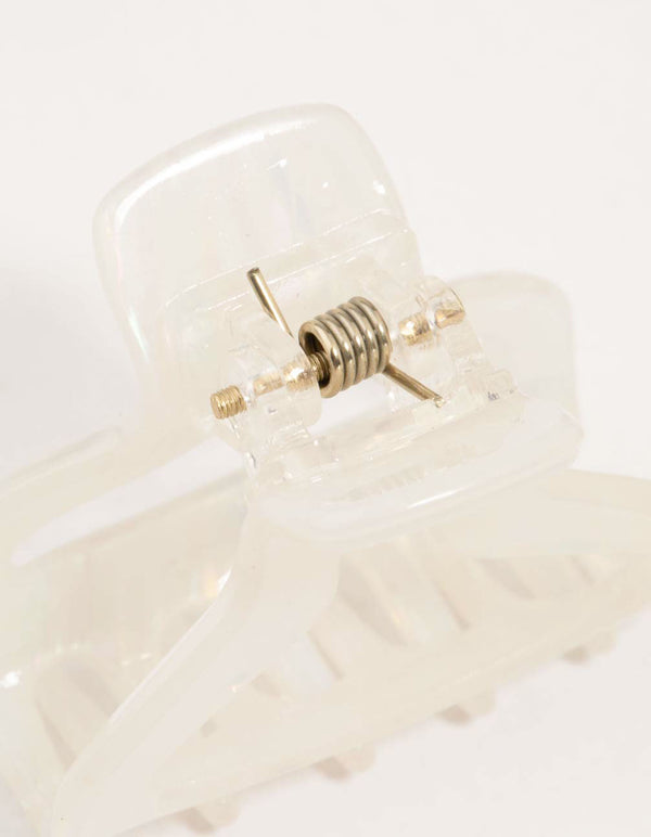 Red & Brown Acrylic Small Shaped Claw Clips 4-Pack