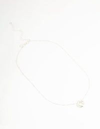 Silver Ball Chain O Ring Necklace - link has visual effect only