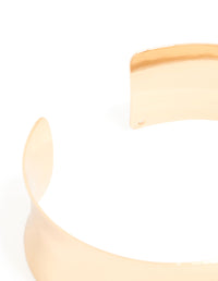 Gold Flat Wide Wrist Cuff - link has visual effect only