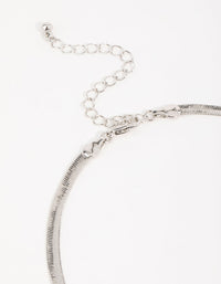 Silver Snake Pendant Necklace - link has visual effect only