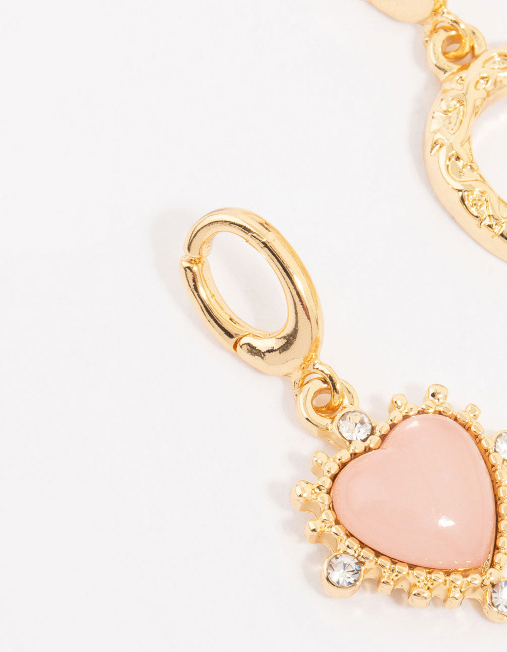 Gold Plated Horseshoe & Heart Charms 3-Pack