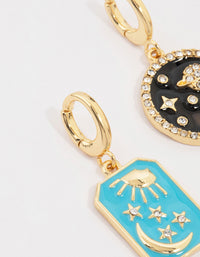 Gold Plated Celestial Charms 3-Pack - link has visual effect only