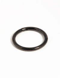 Black Coated Metal Surgical Steel Black Ear Clicker - link has visual effect only