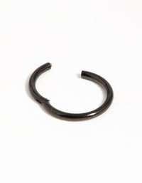 Black Coated Metal Surgical Steel Black Ear Clicker - link has visual effect only