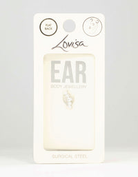 Surgical Steel Diamante Fan Flat Back Stud - link has visual effect only