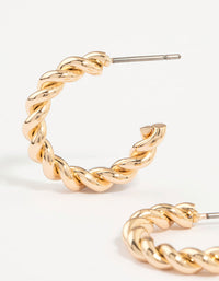 Gold Twisted Hoops 6-Pack - link has visual effect only
